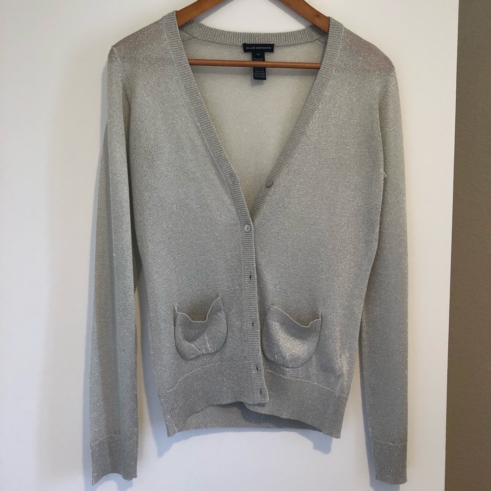 Club Monaco light jacket-silver color